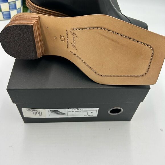 Women’s Sunni Sunni stacked heel mule size 6, made in Portugal - Picture 6 of 9